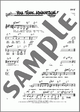 You Took Advantage Of Me (Low Voice)(Lorenz Hart/Rodgers & Hart/Richard Rodgers) 楽譜 その他 ダウンロード