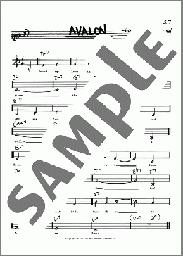 Avalon (Low Voice)(Al Jolson/B.G. DeSylva/Vincent Rose) 楽譜 その他 ダウンロード