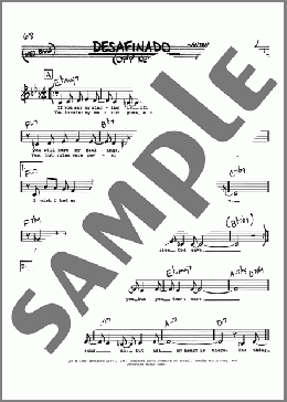 Desafinado (Off Key) (Low Voice)(Gene Lees/Newton Mendonca/Antonio Carlos Jobim) 楽譜 その他 ダウンロード