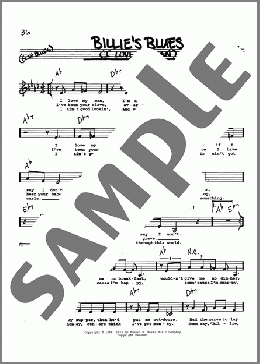 Billie's Blues (I Love My Man) (Low Voice)(Billie Holiday) 楽譜 その他 ダウンロード