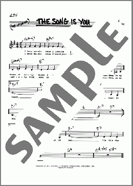 The Song Is You (Low Voice)(Jerome Kern/Oscar Hammerstein II) 楽譜 その他 ダウンロード
