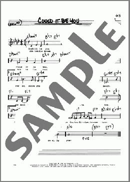 Could It Be You (Low Voice)(Cole Porter) 楽譜 その他 ダウンロード