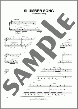 Slumber Song, Op. 101, No. 6(Cornelius Gurlitt) 楽譜 ピアノ（ソロ） ダウンロード