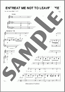 Entreat Me Not To Leave Thee(Charles Gounod) 楽譜 ピアノ & ボーカル ダウンロード