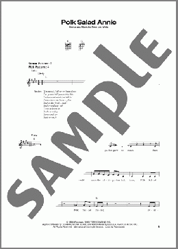 Polk Salad Annie(Elvis Presley) 楽譜 メロディ ダウンロード