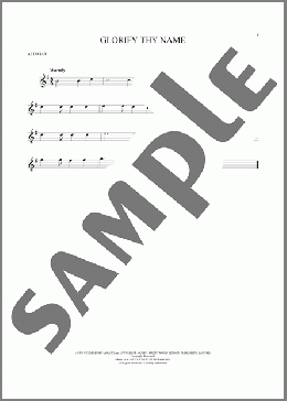 Glorify Thy Name(Donna Adkins) 楽譜 アルトサックス（ソロ） ダウンロード