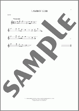 Lamb Of God(Twila Paris) 楽譜 フルート ダウンロード