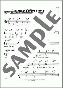 I've Told Ev'ry Little Star (Low Voice)(Jerome Kern/Oscar Hammerstein II) 楽譜 その他 ダウンロード