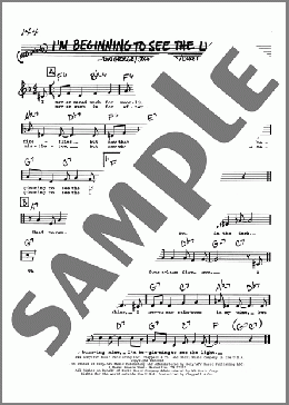 I'm Beginning To See The Light (Low Voice)(Don George/Harry James/Johnny Hodges/Duke Ellington) 楽譜 その他 ダウンロード