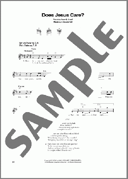 Does Jesus Care?(Frank E. Graeff/J. Lincoln Hall) 楽譜 メロディ ダウンロード