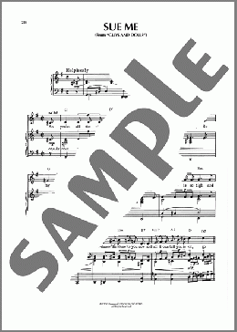 Sue Me (from Guys And Dolls)(Frank Loesser) 楽譜 ピアノ & ボーカル & ギター ダウンロード
