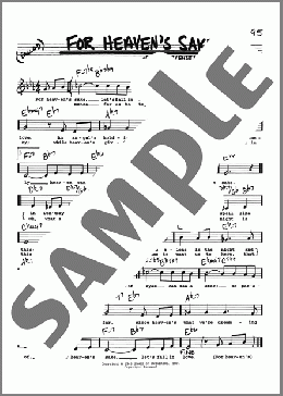 For Heaven's Sake (Low Voice)(Claude Thornhill) 楽譜 その他 ダウンロード