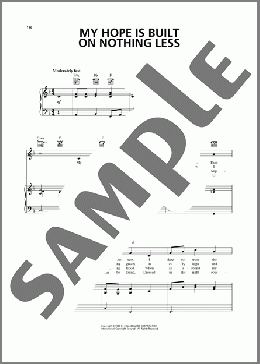 My Hope Is Built On Nothing Less(William B. Bradbury/Edward Mote) 楽譜 ピアノ & ボーカル & ギター ダウンロード