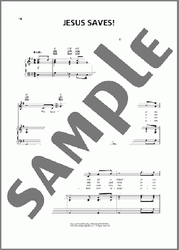 Jesus Saves!(William J. Kirkpatrick/Priscilla J. Owens) 楽譜 ピアノ & ボーカル & ギター ダウンロード