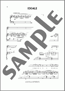 Ideale(Francesco Paolo Tosti/Carmelo Errico) 楽譜 ピアノ & ボーカル & ギター ダウンロード