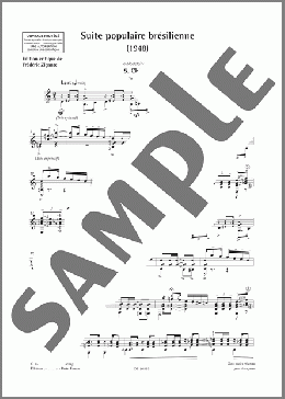 Chorinho(Heitor Villa-Lobos) 楽譜 ギター（その他） ダウンロード