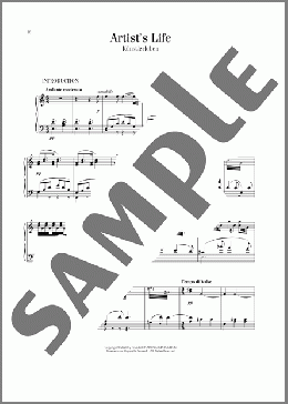 Artist's Life, Op. 316(Johann Strauss) 楽譜 ピアノ（ソロ） ダウンロード