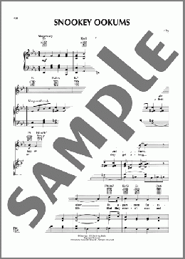 Snookey Ookums(Irving Berlin) 楽譜 ピアノ & ボーカル & ギター ダウンロード