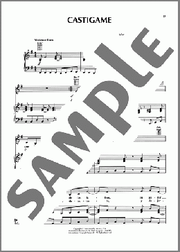 Castigame(Rafael P. Botija/Aenri Queta/Ramos Nunez) 楽譜 ピアノ & ボーカル & ギター ダウンロード