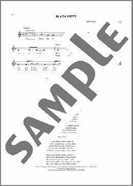 Black Betty(Lead Belly) 楽譜 その他 ダウンロード