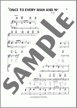 Once To Every Man And Nation(Thomas J. Williams/James Russell Lowell) 楽譜 ピアノ & ボーカル & ギター ダウンロード