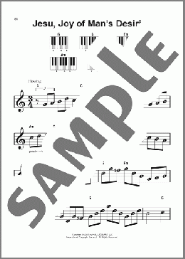 Jesu, Joy Of Man's Desiring(Johann Sebastian Bach) 楽譜 ピアノ（ソロ） ダウンロード