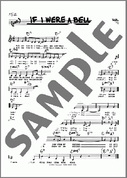 If I Were A Bell (Low Voice)(Frank Loesser) 楽譜 その他 ダウンロード