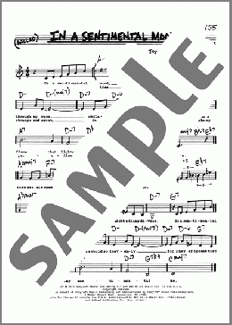 In A Sentimental Mood (Low Voice)(Duke Ellington) 楽譜 その他 ダウンロード