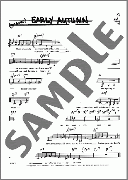 Early Autumn (Low Voice)(Ralph Burns/Woody Herman/Johnny Mercer) 楽譜 その他 ダウンロード