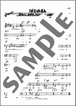 Indiana (Back Home Again In Indiana) (Low Voice)(James F. Hanley/Ballard MacDonald) 楽譜 その他 ダウンロード