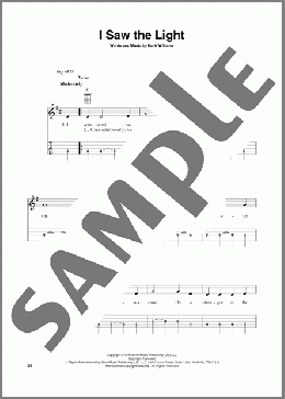 I Saw The Light (arr. Fred Sokolow)(Hank Williams) 楽譜 その他 ダウンロード