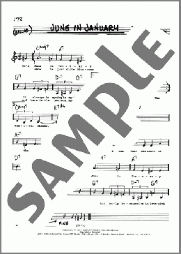 June In January (Low Voice)(Leo Robin/Ralph Rainger) 楽譜 その他 ダウンロード