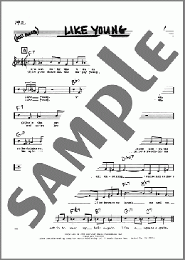 Like Young (Low Voice)(Andre Previn/Paul Webster) 楽譜 その他 ダウンロード