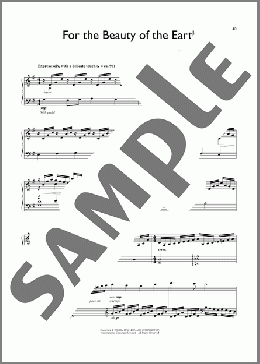 For The Beauty Of The Earth (arr. David Lantz III)(Conrad Kocher/Folliot S. Pierpoint) 楽譜 ピアノ（ソロ） ダウンロード