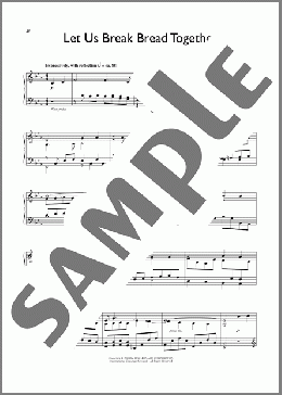Let Us Break Bread Together (arr. David Lantz III)(Traditional Spiritual) 楽譜 ピアノ（ソロ） ダウンロード