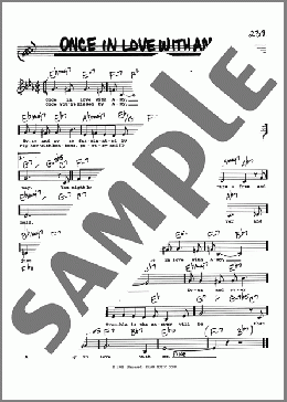 Once In Love With Amy (Low Voice)(Frank Loesser) 楽譜 その他 ダウンロード