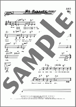 My Romance (Low Voice)(Lorenz Hart/Rodgers & Hart/Richard Rodgers) 楽譜 その他 ダウンロード