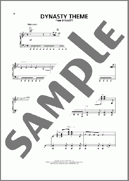 Dynasty Theme(Bill Conti) 楽譜 ピアノ（ソロ） ダウンロード