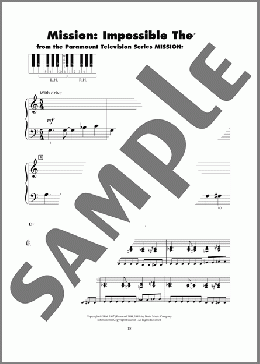 Mission: Impossible Theme(Lalo Schifrin) 楽譜 ピアノ（ソロ） ダウンロード
