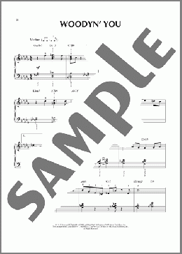 Woodyn' You(Dizzy Gillespie) 楽譜 ピアノ（ソロ） ダウンロード