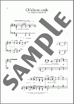 Ch'Ella Mi Creda (Let Her Believe)(Giacomo Puccini) 楽譜 ピアノ（ソロ） ダウンロード