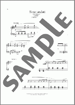 Sono andati(Giacomo Puccini) 楽譜 ピアノ（ソロ） ダウンロード