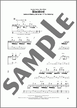 Blackbird(The Beatles/Jaco Pastorius) 楽譜 ベース ダウンロード