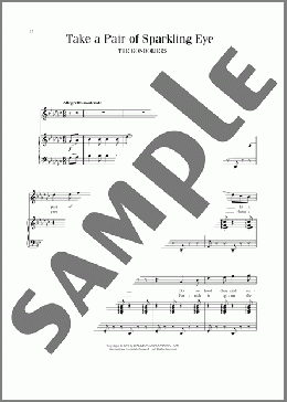 Take A Pair Of Sparkling Eyes(Sir Arthur Sullivan/William S. Gilbert) 楽譜 ピアノ & ボーカル ダウンロード