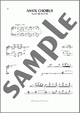 Anvil Chorus(Giuseppe Verdi) 楽譜 ピアノ（ソロ） ダウンロード