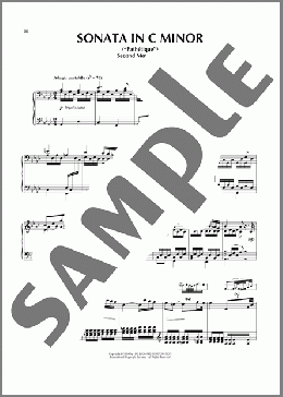 Sonata In C Minor, Op. 13 'Pathetique' (2nd Movement Theme)(Ludwig Van Beethoven) 楽譜 ピアノ（ソロ） ダウンロード
