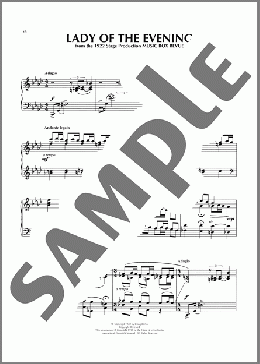 Lady Of The Evening (arr. Dick Hyman)(Irving Berlin) 楽譜 ピアノ（ソロ） ダウンロード