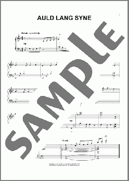Auld Lang Syne(Robert Burns/Traditional Scottish Melody) 楽譜 ピアノ（ソロ） ダウンロード