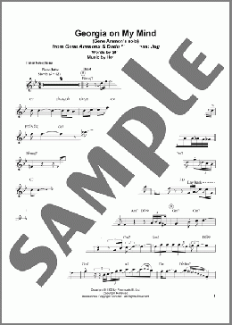 Georgia On My Mind(Gene Ammons) 楽譜 テナーサックス（ソロ） ダウンロード