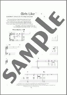 Girls Like You(Maroon 5) 楽譜 その他 ダウンロード